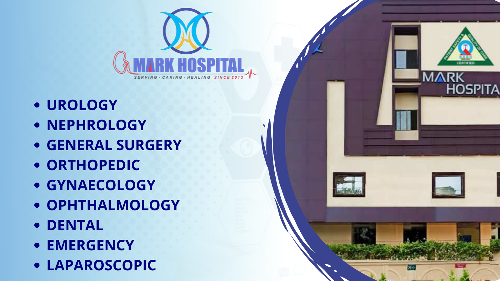 Mark Hospital Serving.Caring.Healing.Since2013